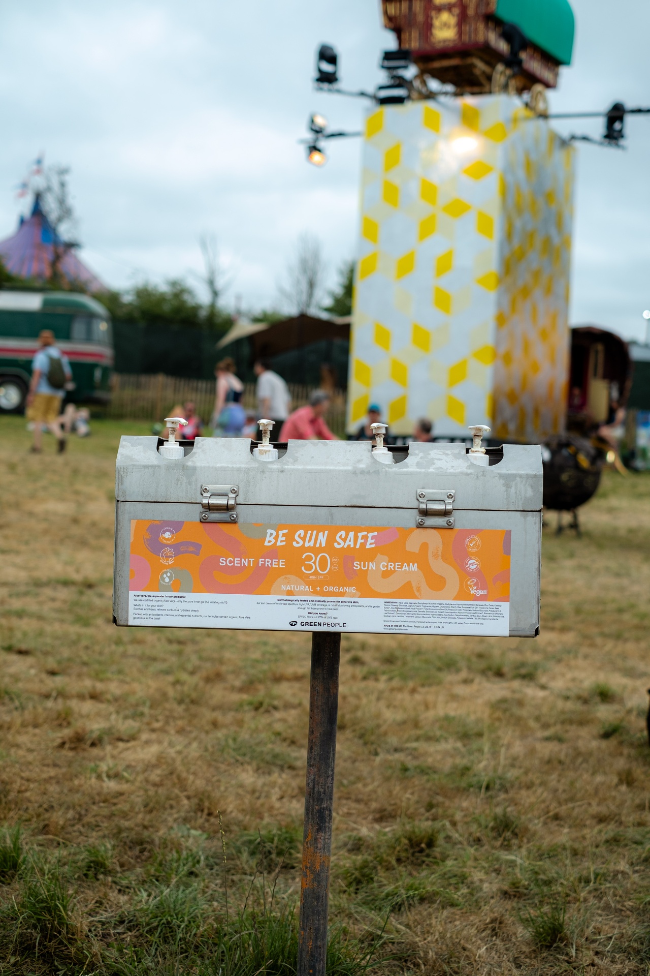 Be Sun Safe station at Glastonbury